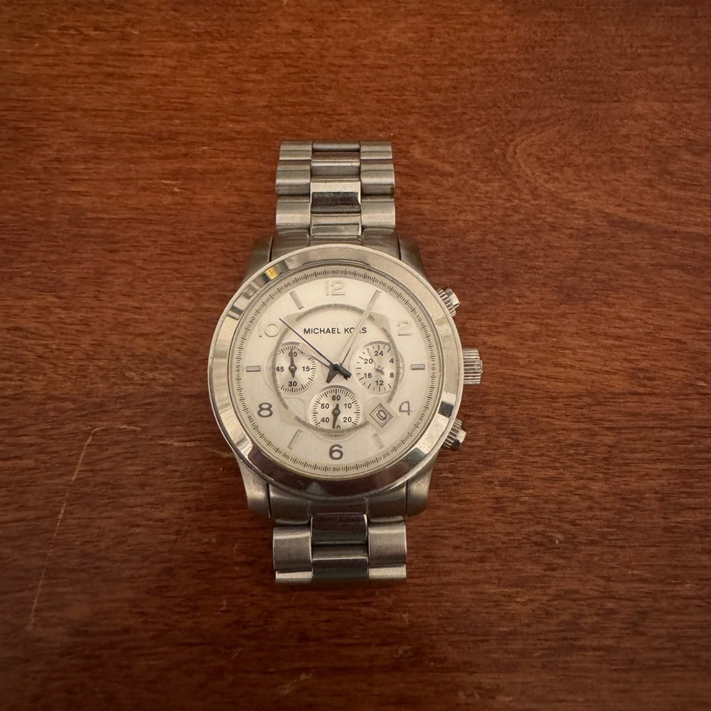 Michael Kors Silver Chronograph Watch
